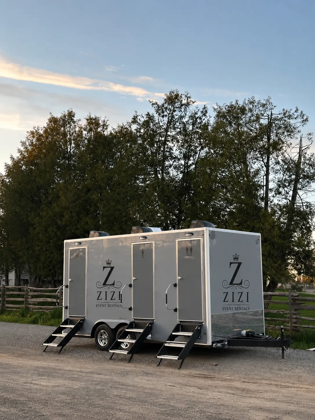 3-Stall Luxury Restroom Trailer photo 2